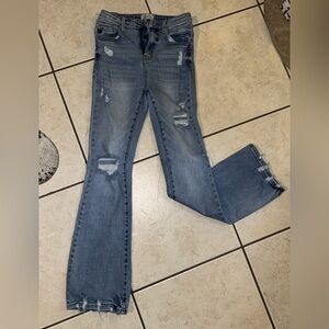 KanCan Distressed Flare Jeans